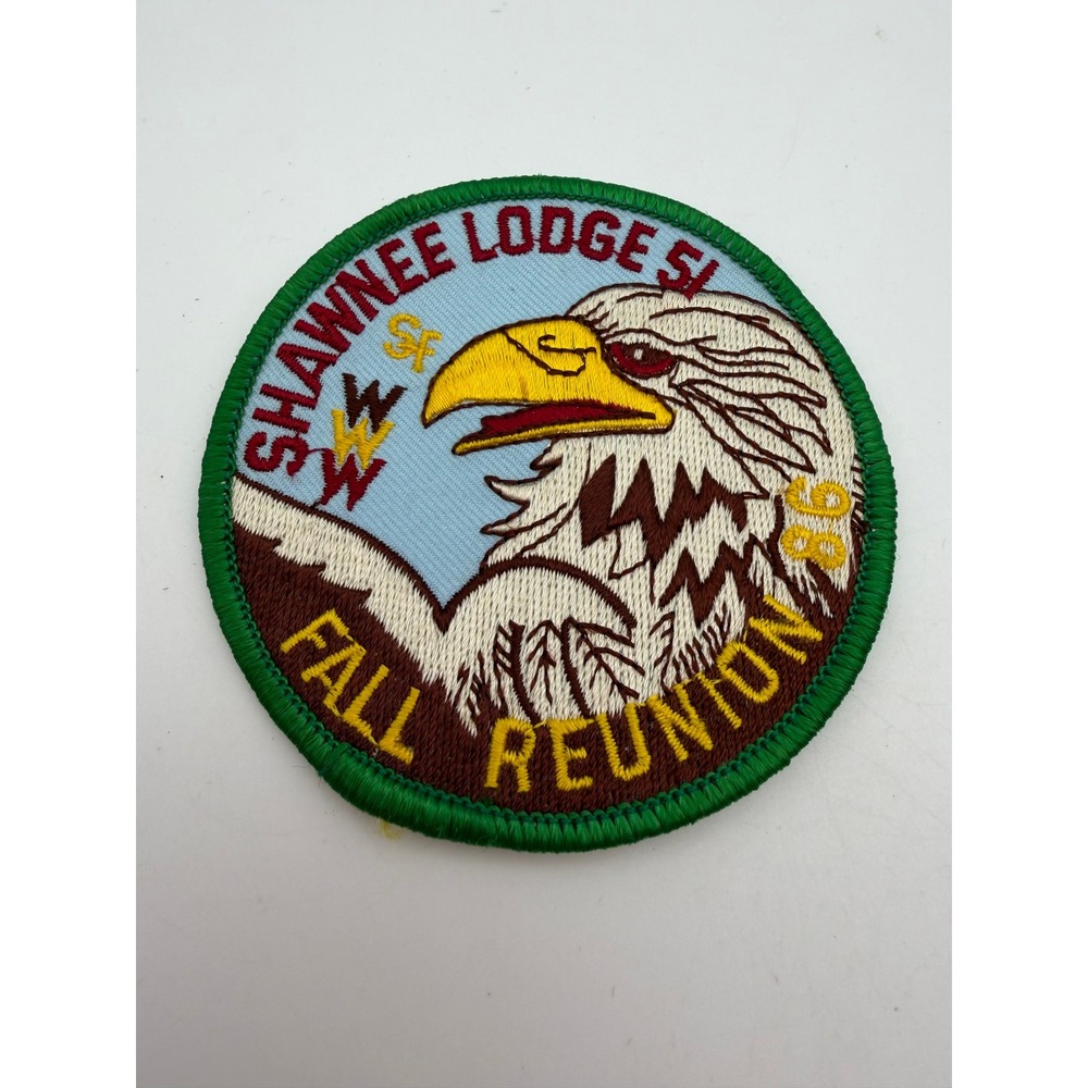 Vintage Shawnee Lodge 51 Fall Reunion 86 Eagle Scout Patch Order of the Arrow